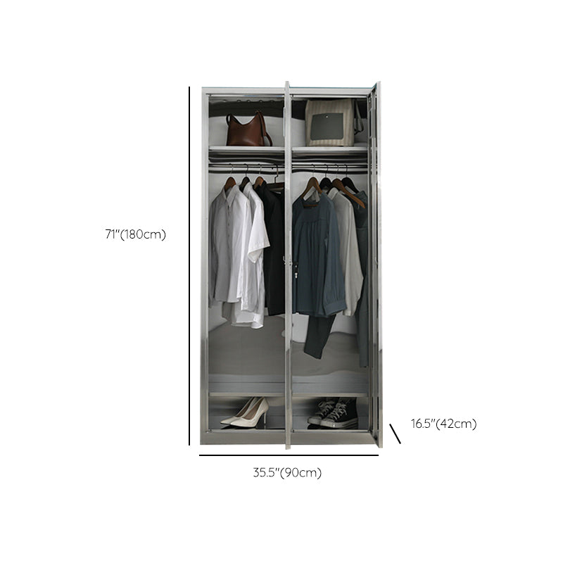 Armoire en métal pour salle de bain armoire de rangement contemporaine avec porte à charnière