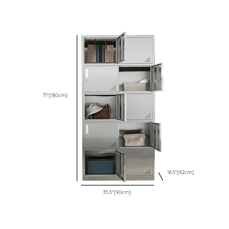 Armoire en métal pour salle de bain armoire de rangement contemporaine avec porte à charnière