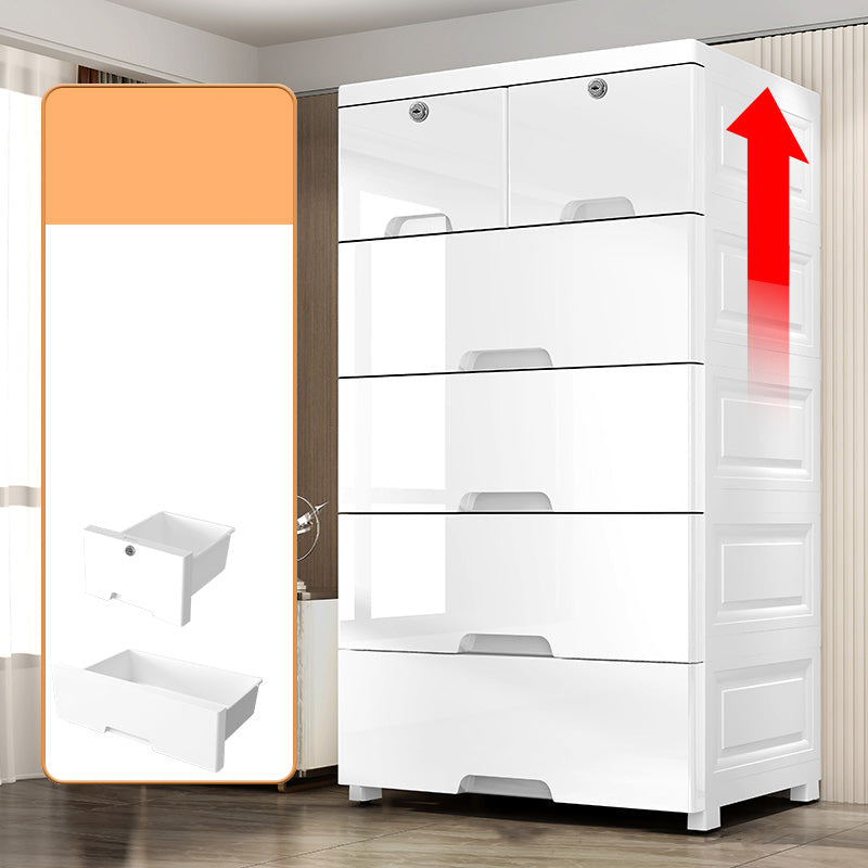 Plastic Storage Cabinet with Drawers Contemporary Cabinet for Home