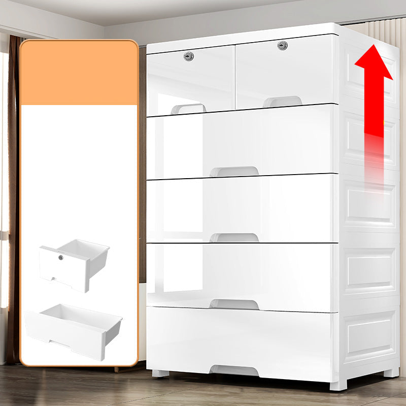 Plastic Storage Cabinet with Drawers Contemporary Cabinet for Home