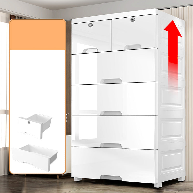 Plastic Storage Cabinet with Drawers Contemporary Cabinet for Home