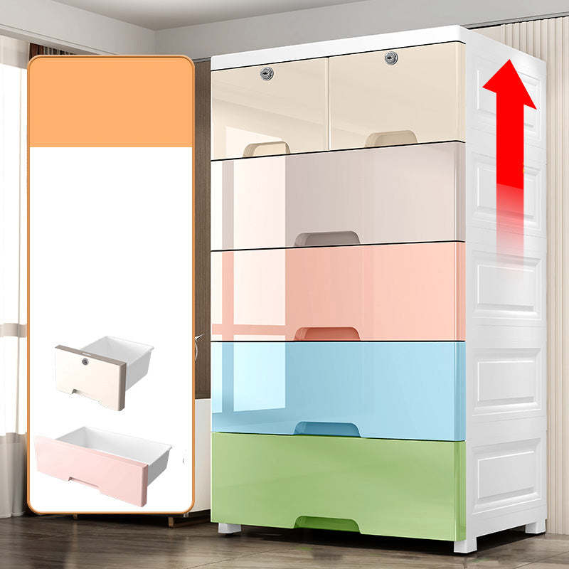 Plastic Storage Cabinet with Drawers Contemporary Cabinet for Home