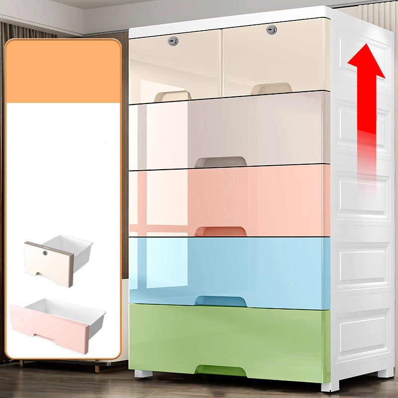 Plastic Storage Cabinet with Drawers Contemporary Cabinet for Home