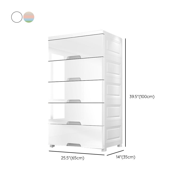Plastic Storage Cabinet with Drawers Contemporary Cabinet for Home