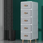 Contemporary Plastic Storage Cabinet for Bedroom Matte Finish Cabinet with Drawers