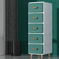 Contemporary Plastic Storage Cabinet for Bedroom Matte Finish Cabinet with Drawers