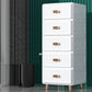 Contemporary Plastic Storage Cabinet for Bedroom Matte Finish Cabinet with Drawers