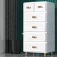 Contemporary Plastic Storage Cabinet for Bedroom Matte Finish Cabinet with Drawers