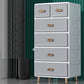 Contemporary Plastic Storage Cabinet for Bedroom Matte Finish Cabinet with Drawers