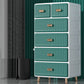Contemporary Plastic Storage Cabinet for Bedroom Matte Finish Cabinet with Drawers