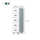 Contemporary Plastic Storage Cabinet for Bedroom Matte Finish Cabinet with Drawers