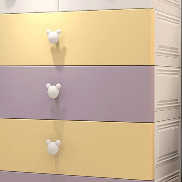 Contemporary Plastic Storage Cabinet Matte Finish Bedroom Cabinet Clearhalo 'Armoires & Wardrobes' 'armoires_wardrobes' 'Bedroom Furniture' 'furn' 'furn_armoires_wardrobes' 'Furniture' 6611733