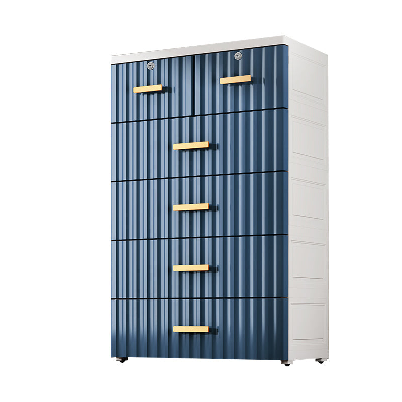 Armoire de rangement en plastique de chambre à coucher armoire finale mate contemporaine