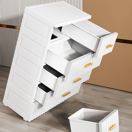 Gabinete de almacenamiento de plástico de dormitorio gabinete de acabado mate contemporáneo