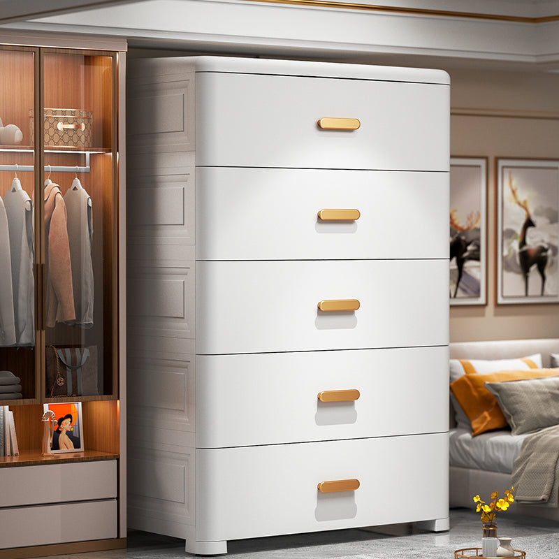 Plastic Non-Hanging Armoire Contemporary Bedroom Storage Cabinet