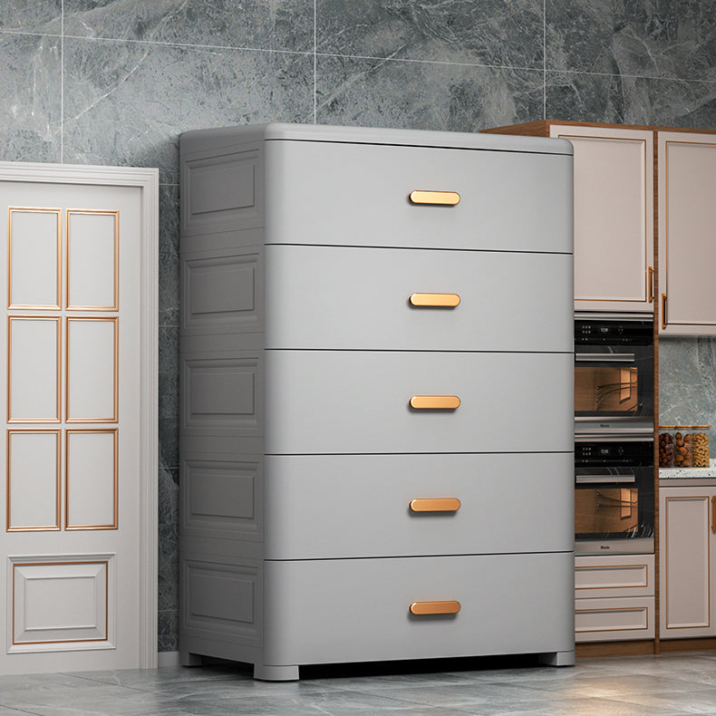 Plastic Non-Hanging Armoire Contemporary Bedroom Storage Cabinet