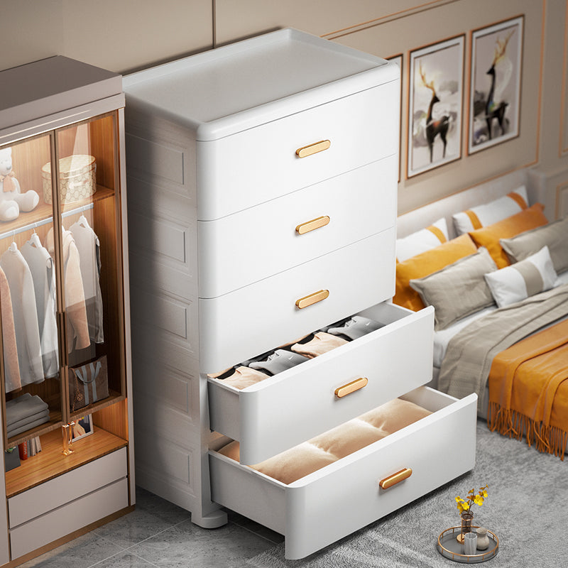 Plastic Non-Hanging Armoire Contemporary Bedroom Storage Cabinet