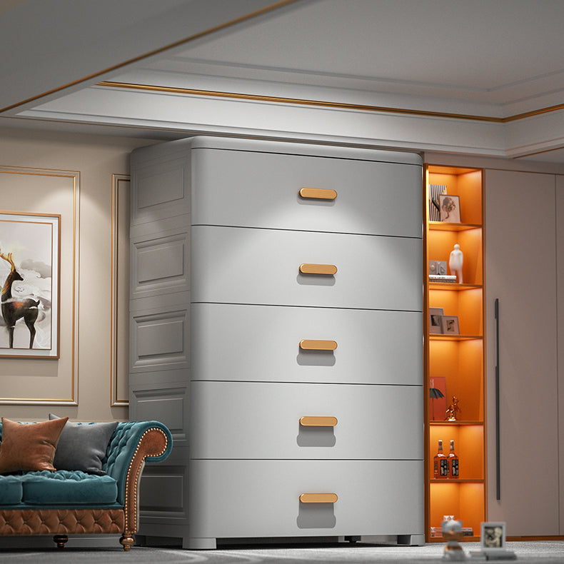 Plastic Non-Hanging Armoire Contemporary Bedroom Storage Cabinet