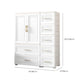 Contemporary White Storage Cabinet Bedroom Plastic Cabinet with Drawers Clearhalo 'Armoires & Wardrobes' 'armoires_wardrobes' 'Bedroom Furniture' 'furn' 'furn_armoires_wardrobes' 'Furniture' 6611797