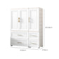 Contemporary White Storage Cabinet Bedroom Plastic Cabinet with Drawers Clearhalo 'Armoires & Wardrobes' 'armoires_wardrobes' 'Bedroom Furniture' 'furn' 'furn_armoires_wardrobes' 'Furniture' 6611798