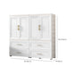 Contemporary White Storage Cabinet Bedroom Plastic Cabinet with Drawers Clearhalo 'Armoires & Wardrobes' 'armoires_wardrobes' 'Bedroom Furniture' 'furn' 'furn_armoires_wardrobes' 'Furniture' 6611800