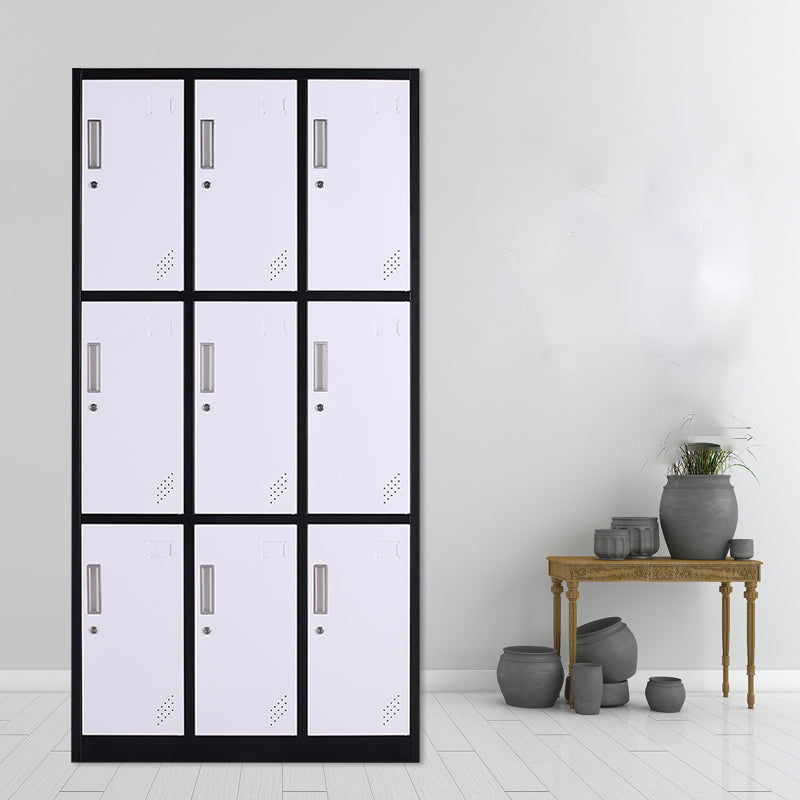 Zeitgenössischer Schrank mit Scharnier -Türen Metall Matte Finish Badezimmer Lagerschrank