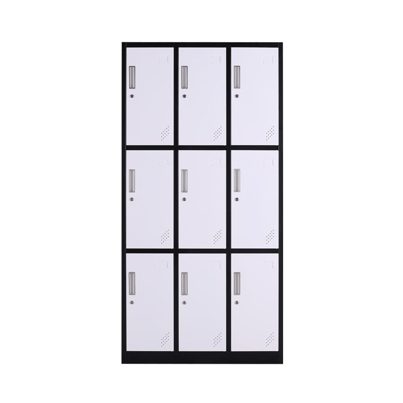 Zeitgenössischer Schrank mit Scharnier -Türen Metall Matte Finish Badezimmer Lagerschrank