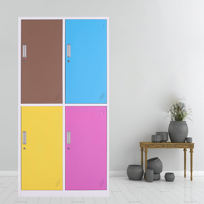 Zeitgenössischer Schrank mit Scharnier -Türen Metall Matte Finish Badezimmer Lagerschrank