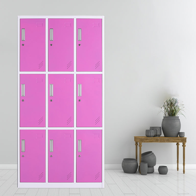 Zeitgenössischer Schrank mit Scharnier -Türen Metall Matte Finish Badezimmer Lagerschrank