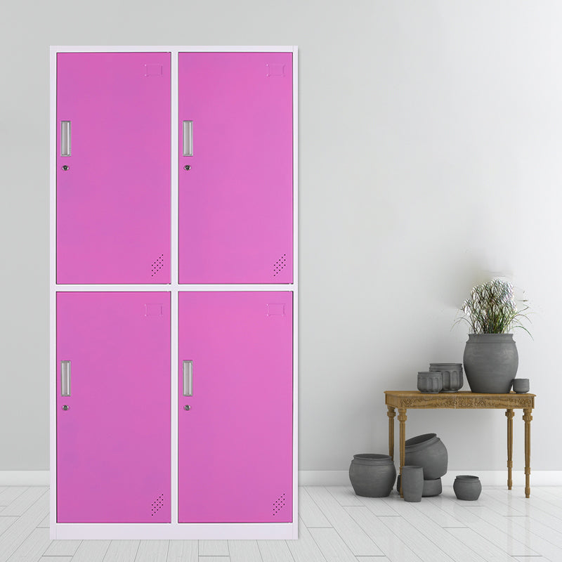 Zeitgenössischer Schrank mit Scharnier -Türen Metall Matte Finish Badezimmer Lagerschrank