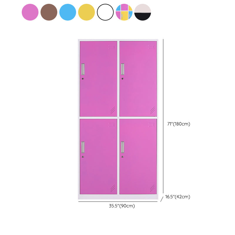 Zeitgenössischer Schrank mit Scharnier -Türen Metall Matte Finish Badezimmer Lagerschrank