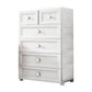 Plastic Contemporary Bedroom Cabinet Matte Finish Storage Cabinet with Drawers White 6 Clearhalo 'Armoires & Wardrobes' 'armoires_wardrobes' 'Bedroom Furniture' 'furn' 'furn_armoires_wardrobes' 'Furniture' 6611843