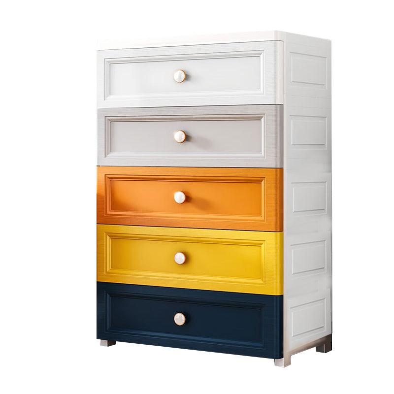 Plastic Contemporary Bedroom Cabinet Matte Finish Storage Cabinet with Drawers Multi-Color 5 Clearhalo 'Armoires & Wardrobes' 'armoires_wardrobes' 'Bedroom Furniture' 'furn' 'furn_armoires_wardrobes' 'Furniture' 6611845