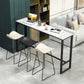 Modern Style Pub Dining Set 1/4 Pieces Rectangle Marble Counter Set