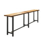 Industrial Style Bar Set 1/7 Pieces Solid Wood Rectangle Pub Dining Set Brown 142"L x 16"W Clearhalo 'Bar Furniture' 'furn' 'furn_home_bar_bar_sets' 'Furniture' 'Home Bars & Bar Sets' 'home_bar_bar_sets' 'Kitchen & Dining Furniture' 6611877