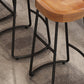 Set tavolo da pub 1/4/9 pezzi Set tavolo e sgabello industriale in legno massello