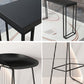 Industrial Bar Stool and Table Set Black 1/2/5 Pieces Pub Dining Set Clearhalo 'Bar Furniture' 'furn' 'furn_home_bar_bar_sets' 'Furniture' 'Home Bars & Bar Sets' 'home_bar_bar_sets' 'Kitchen & Dining Furniture' 6611954