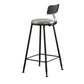 1/5 Pieces Bar Stool and Table Set Rectangular Modern Pub Table Set Matte Black 30"H Stool (Single) Clearhalo 'Bar Furniture' 'furn' 'furn_home_bar_bar_sets' 'Furniture' 'Home Bars & Bar Sets' 'home_bar_bar_sets' 'Kitchen & Dining Furniture' 6611986