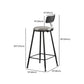 1/5 Pieces Bar Stool and Table Set Rectangular Modern Pub Table Set Clearhalo 'Bar Furniture' 'furn' 'furn_home_bar_bar_sets' 'Furniture' 'Home Bars & Bar Sets' 'home_bar_bar_sets' 'Kitchen & Dining Furniture' 6611993
