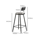 1/5 Pieces Bar Stool and Table Set Rectangular Modern Pub Table Set