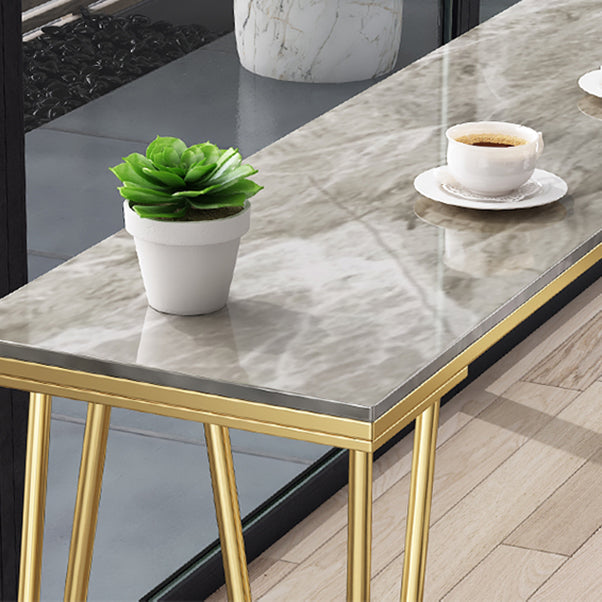 Glam Rectangular Counter Height Pub Set 1/4 Pieces Table and Stool Set Clearhalo 'Bar Furniture' 'furn' 'furn_home_bar_bar_sets' 'Furniture' 'Home Bars & Bar Sets' 'home_bar_bar_sets' 'Kitchen & Dining Furniture' 6612029