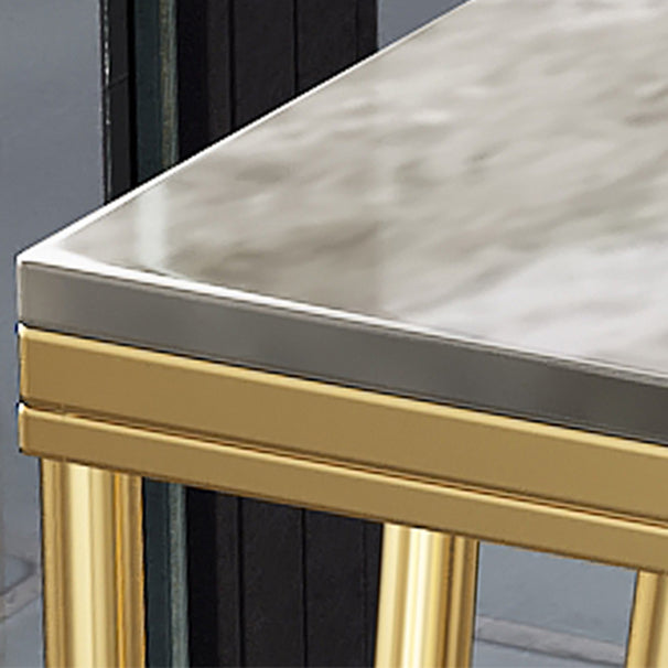 Glam Rectangular Counter Height Pub Set 1/4 Pieces Table and Stool Set Clearhalo 'Bar Furniture' 'furn' 'furn_home_bar_bar_sets' 'Furniture' 'Home Bars & Bar Sets' 'home_bar_bar_sets' 'Kitchen & Dining Furniture' 6612031