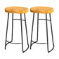 Solid Wood Table and Stool Set 1/2/7 Pieces Counter Height Pub Set Wood 30"H Stools (Set of 2) Clearhalo 'Bar Furniture' 'furn' 'furn_home_bar_bar_sets' 'Furniture' 'Home Bars & Bar Sets' 'home_bar_bar_sets' 'Kitchen & Dining Furniture' 6612046