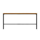 Solid Wood Table and Stool Set 1/2/7 Pieces Counter Height Pub Set Brown 118"L x 16"W Clearhalo 'Bar Furniture' 'furn' 'furn_home_bar_bar_sets' 'Furniture' 'Home Bars & Bar Sets' 'home_bar_bar_sets' 'Kitchen & Dining Furniture' 6612050