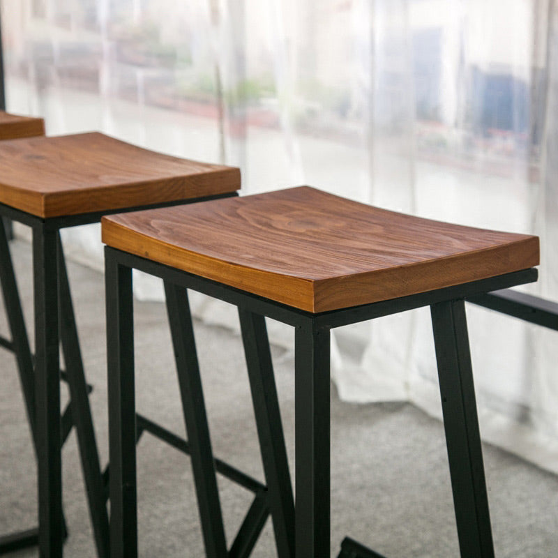 Solid Wood Table and Stool Set 1/2/7 Pieces Counter Height Pub Set Clearhalo 'Bar Furniture' 'furn' 'furn_home_bar_bar_sets' 'Furniture' 'Home Bars & Bar Sets' 'home_bar_bar_sets' 'Kitchen & Dining Furniture' 6612051
