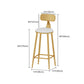 Glam Pub Table Set 1/3/5 Pieces Faux Marble Bar Table with Stools Clearhalo 'Bar Furniture' 'furn' 'furn_home_bar_bar_sets' 'Furniture' 'Home Bars & Bar Sets' 'home_bar_bar_sets' 'Kitchen & Dining Furniture' 6612070