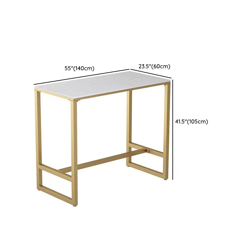 Glam Pub Table Set 1/3/5 Pieces Faux Marble Bar Table with Stools Clearhalo 'Bar Furniture' 'furn' 'furn_home_bar_bar_sets' 'Furniture' 'Home Bars & Bar Sets' 'home_bar_bar_sets' 'Kitchen & Dining Furniture' 6612075