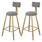 Glam Rectangle Pub Table Set 1/2/5 Pieces Faux Marble Pub Set for Indoor Light-Grey 30"H Stools (Set of 2) Clearhalo 'Bar Furniture' 'furn' 'furn_home_bar_bar_sets' 'Furniture' 'Home Bars & Bar Sets' 'home_bar_bar_sets' 'Kitchen & Dining Furniture' 6612081