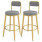 Glam Rectangle Pub Table Set 1/2/5 Pieces Faux Marble Pub Set for Indoor Dark-Grey 30"H Stools (Set of 2) Clearhalo 'Bar Furniture' 'furn' 'furn_home_bar_bar_sets' 'Furniture' 'Home Bars & Bar Sets' 'home_bar_bar_sets' 'Kitchen & Dining Furniture' 6612086