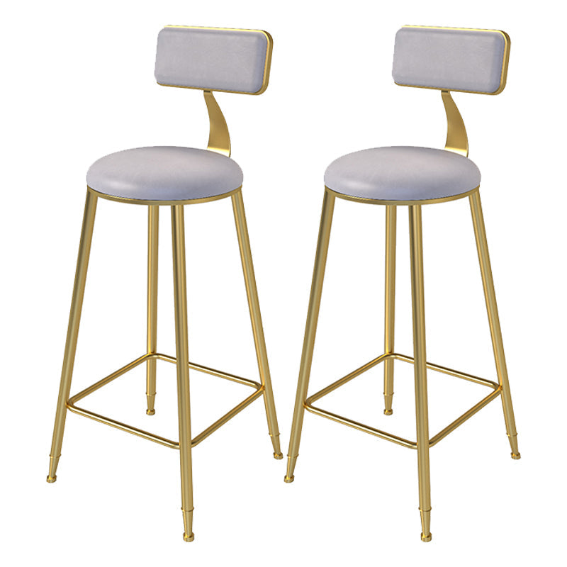 Faux Marble Counter Height Pub Set 1/2/5 Pieces Pub Table Set Gray Gold 27.5"H Stool (Set of 2) Clearhalo 'Bar Furniture' 'furn' 'furn_home_bar_bar_sets' 'Furniture' 'Home Bars & Bar Sets' 'home_bar_bar_sets' 'Kitchen & Dining Furniture' 6612112